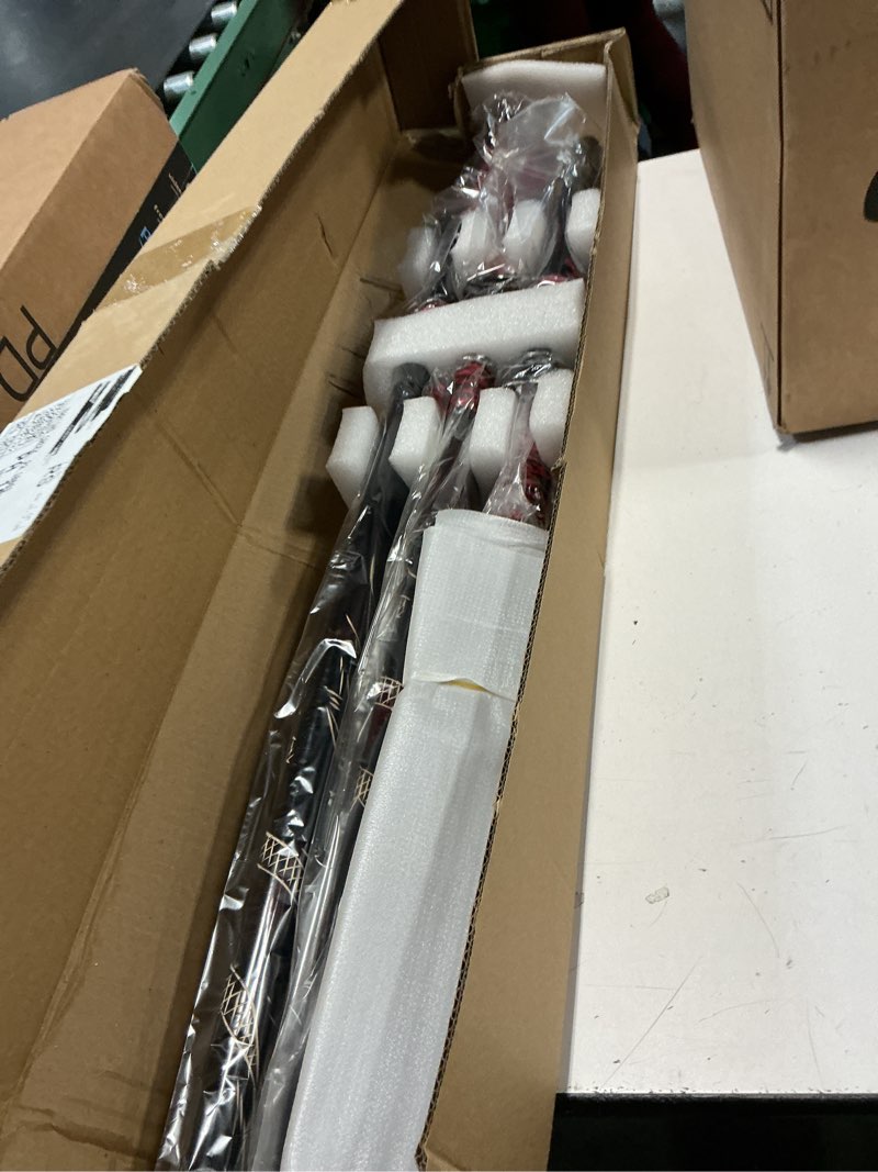 Condition photo showing New/Like New for 3pc Set Japanese Samurai Sword with Display Stand,Iaido Katana Carbon Steel Blade Real Sword for Display Decoration and Gift A-Dark Red