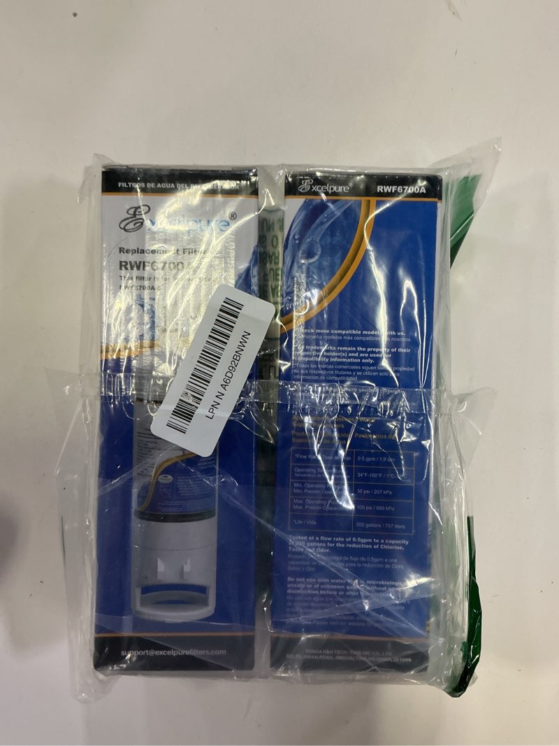 Condition photo showing New/Like New for EXCELPURE WHR1RXD1 Replacement for EDR1RXD1 Refrigerator Water Filter, Everydrop® Filter , W102953. 2 pack 