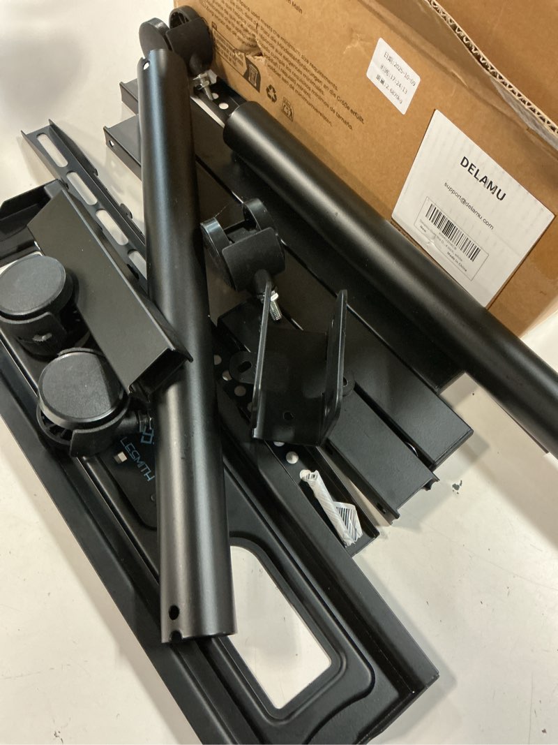 Condition photo showing As Is for (Incomplete,missing pcs)PERLESMITH Universal Swivel TV Stand-Table Top TV Stand for 32-65 inch TV-Height Adjustable TV Base with Heavy-Duty Tempered Glass Base, VESA 400x400mm up to 88lbs, PSTVS17