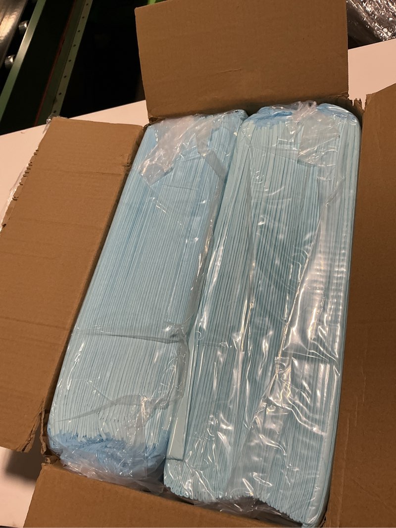Condition photo showing Good Condition for chucks pads disposable [100-pack] adult incontinence underpads 23"x36" large super absorbent protective bed pads, leak-proof pads – pee pads for kids, adults and pets – dog & puppy training pads 23" x 36"