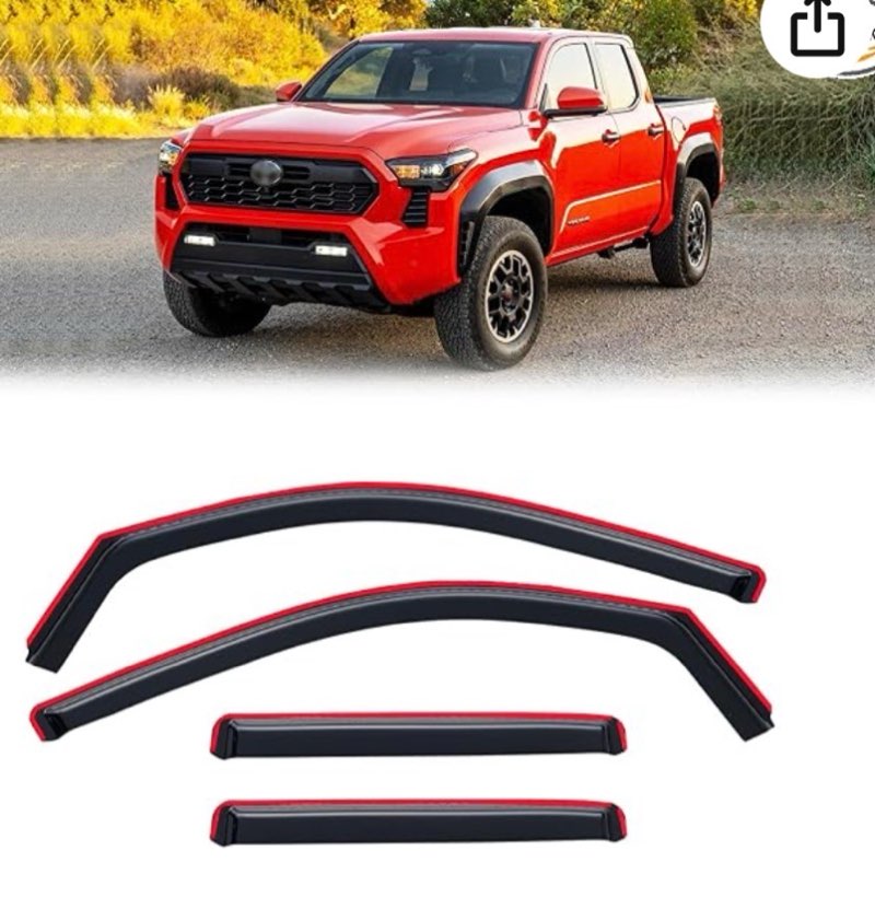 window visors rain guards wind deflectors