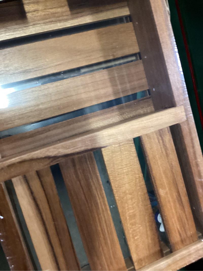 Condition photo showing New/Like New for vaefae teak bathtub tray, wooden bath caddy for bathtub, bath tub wood table for tub, 39.8" x 6" x 1.8"