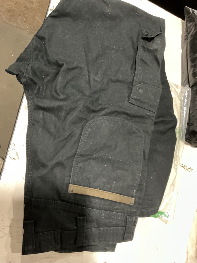 Condition photo showing As Is for wrangler riggs workwear mens ranger work utility pants 36w x 34l black
