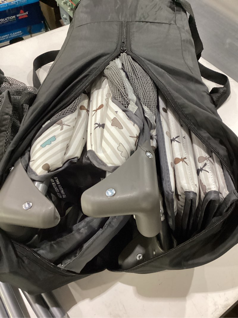 pamo babe pack and play with bassinet, portable playard for baby