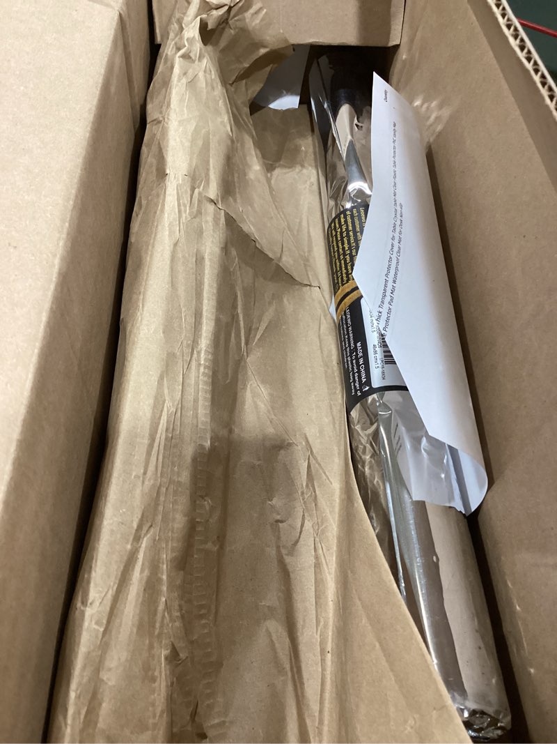 Condition photo showing Good Condition for 18x34 inch 1.5mm thick transparent protector cover for table crystal table mat clear plastic table protector pvc vanity mat dresser mat table protector pad mat waterproof clear mat for desk non-slip clear rectangle 18"x34"