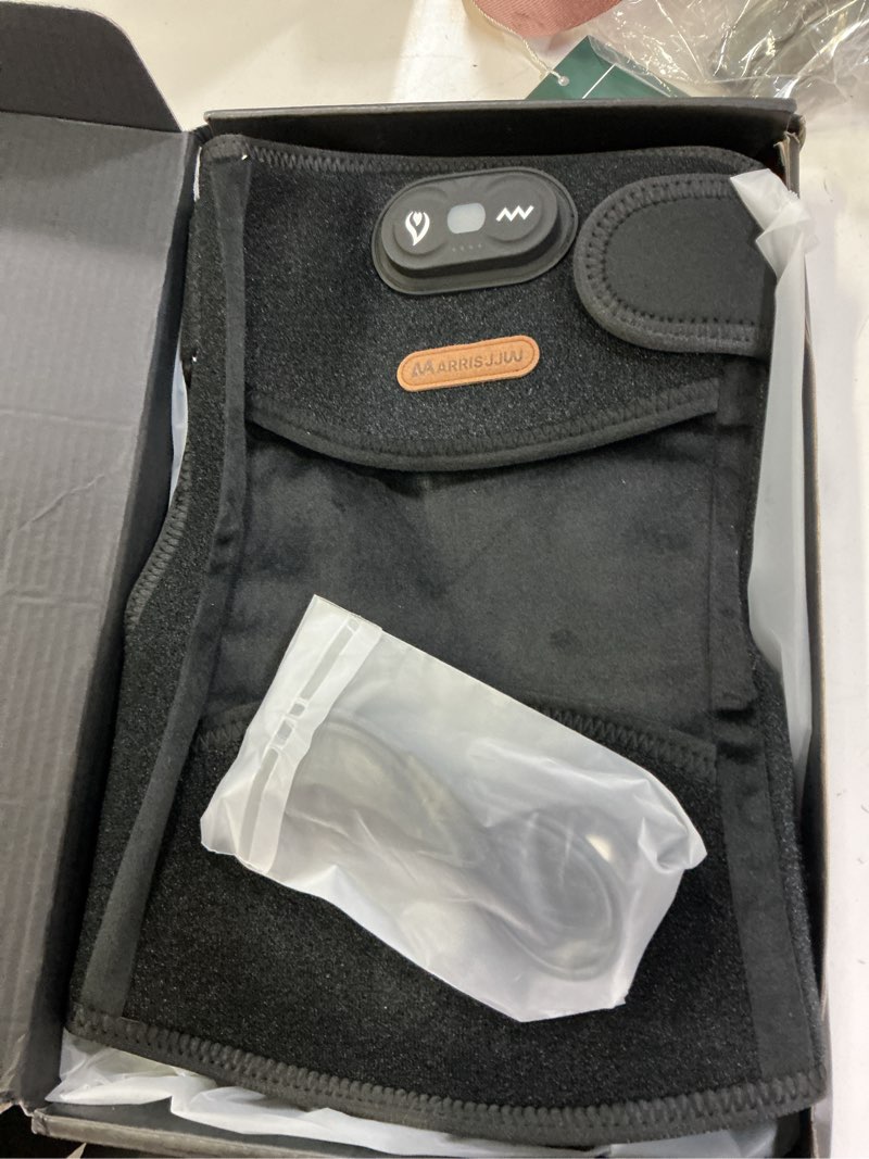 Condition photo showing Good Condition for red light therapy wrap & knee massager with heat & vibration, 660nm 850nm 940nm near infrared, wireless 5000mah controller, 30?min auto?off, for knee elbow shoulder (black-1-pack)