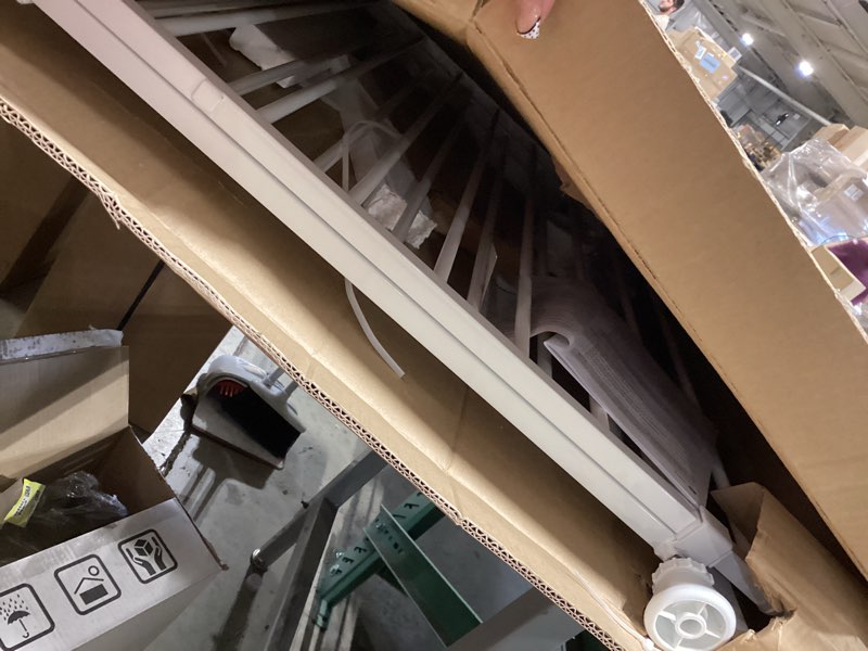 Condition photo showing Good Condition for regalo safety 29-43" top of stairs baby gate, extra wide baby gate, extra wide hardware mounted stair gate with banister & wall mount kit, walk-through safety gate with door for toddlers & pets white 29-43"w x 30.5"h