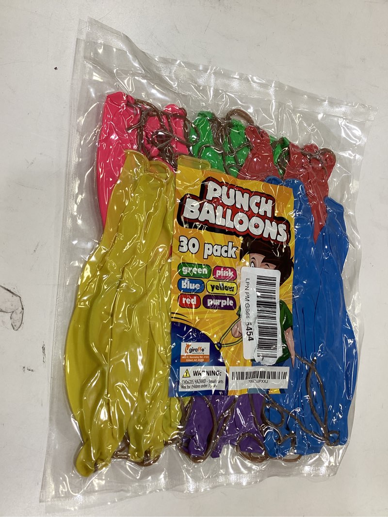 Condition photo showing New/Like New for giraffe 30 pack punch balloons easters basket stuffers for kids - easter eggs fillers for goody bag party favors - 18'' large thick latex neon rubber heavy duty balloons - easter eggs stuffers