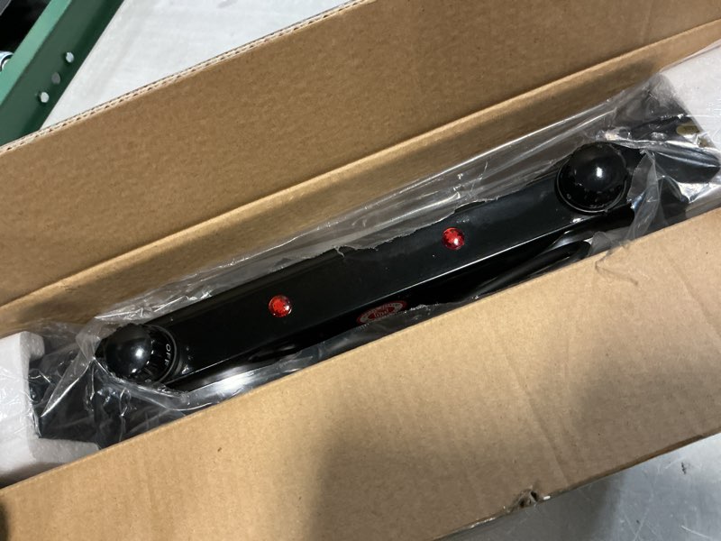 Condition photo showing As Is for HG stove 2 burner black 