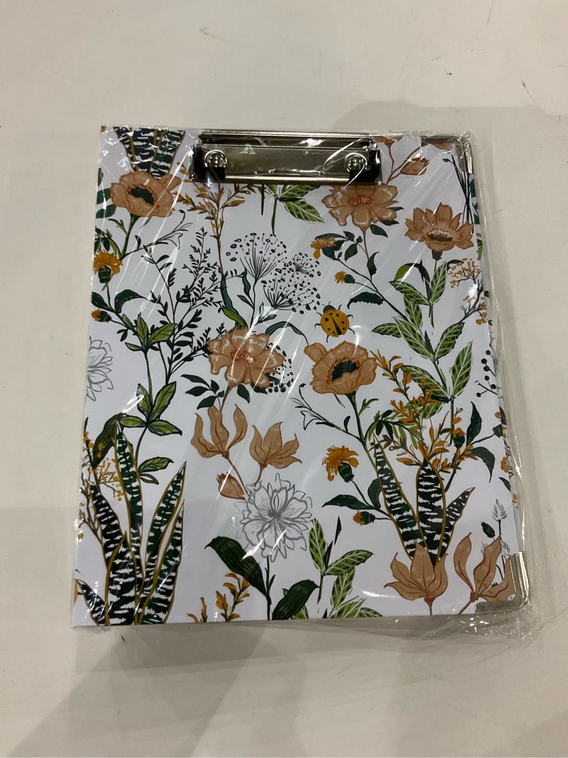 Rouidr Mini 3 Ring Binder with Clipboard, 1 inch Round 8.5 x 5.5 in Cute Binders Organizer with 5 Di