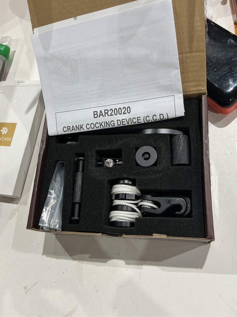 Condition photo showing Good Condition for upgraded bar20020 crank cocking device compatible with barnett crossbow series, reduces cocking effort by approximately 93%, ambidextrous design in black finish