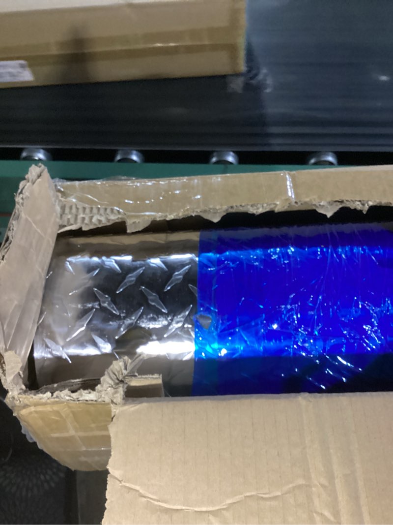 Condition photo showing Good Condition for Zonon Diamond Plate Sheet Metal Aluminum Plate Heavy Duty Tread Aluminum Sheet Embossed Aluminum Diamond Checker Plate for Wall Covering, Cargo Trailer, Rv and More (96 × 48 Inch)