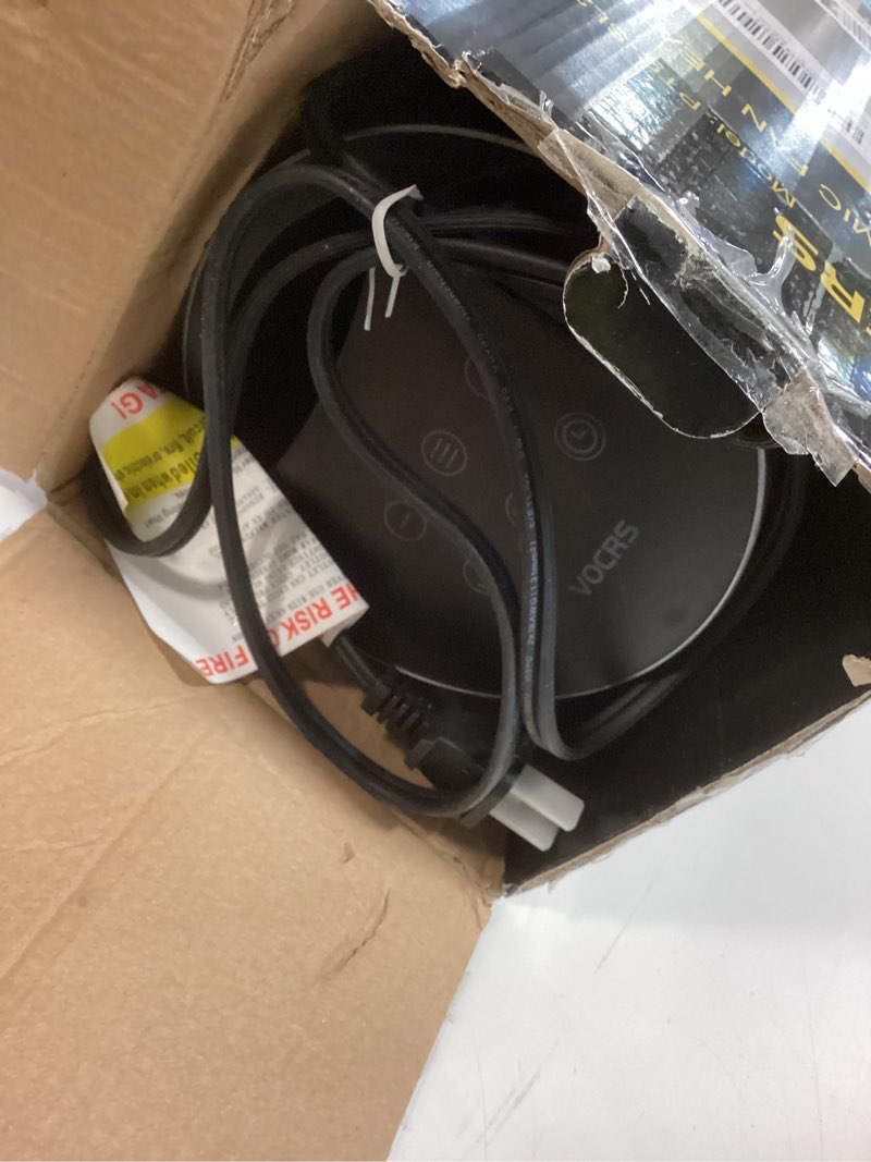 Condition photo showing As Is for Space Heater for Indoor Use with Remote - 70° Oscillating Tower Electric Heater, 24 Inchs, 12H Timer, 1500W Quiet PTC Ceramic Heating with Thermostat, Fast Safety Heat for Office, Home, Bedroom