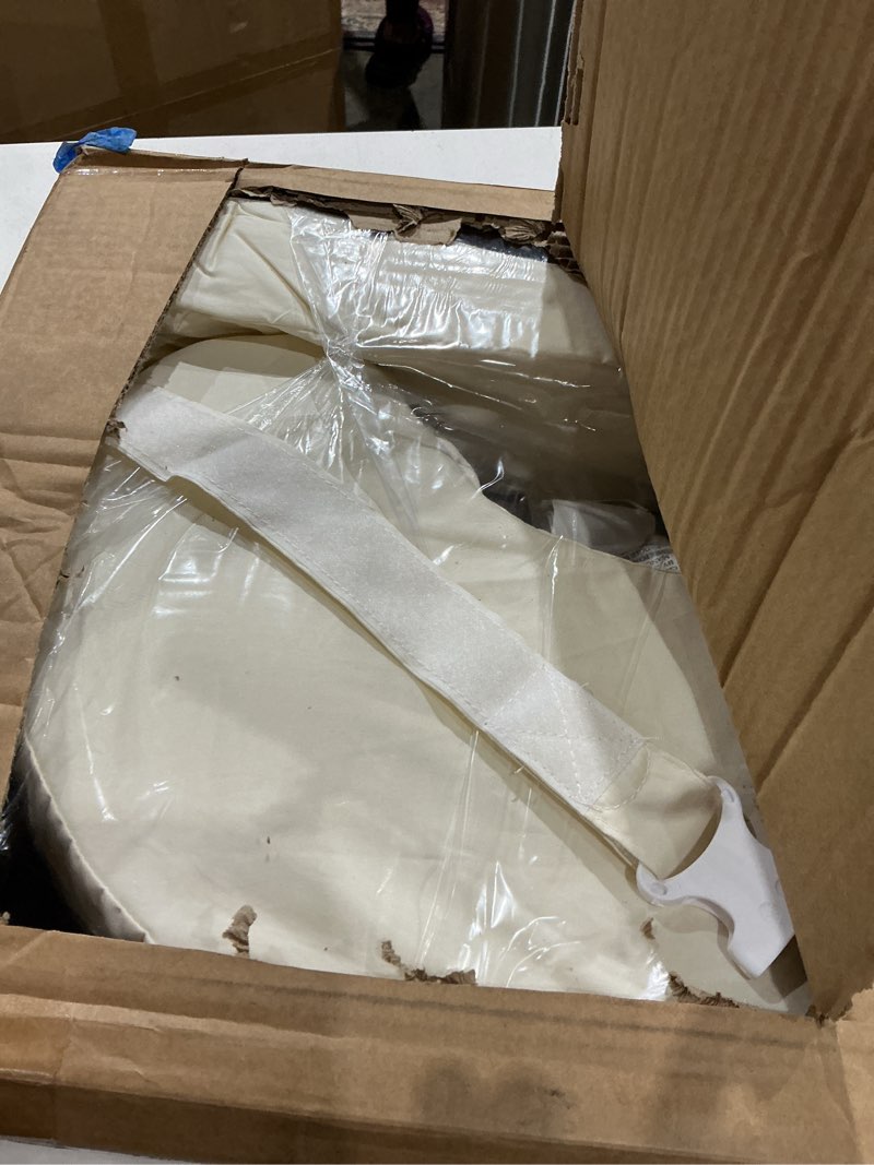 Condition photo showing Good Condition for my brest friend deluxe organic nursing pillow 100% organic cotton slipcover ergonomic breastfeeding pillows supports both mom and baby breastfeeding essentials handy side pocket cream organic cream