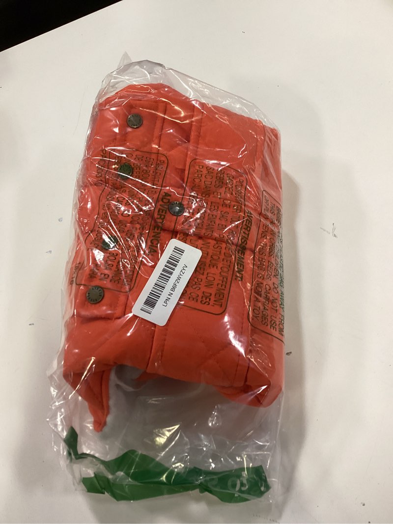 Condition photo showing Good Condition for KYEESE Dog Coat Windproof Dog Coats for Small Dogs Thick Pets Clothes with Pocket Waterproof Dogs Jacket with Fleece Lined Warm Pet Winter Puffer Coat with Leash Hole Soft Pet Sweater for Cold Weather Large 05#Orange
