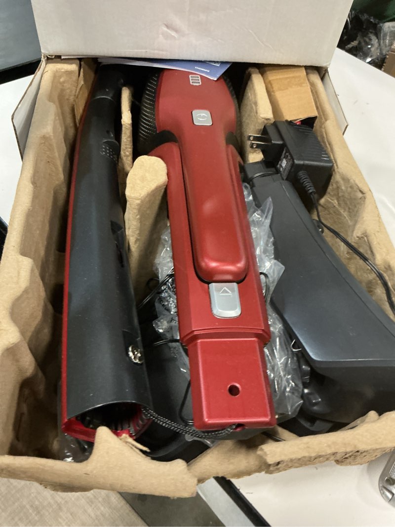 Condition photo showing As Is for Electrolux Ergorapido Pet Cordless 2-in-1 Vacuum Cleaner with Motorized Pet Nozzle for Easy Pet Hair Removal, 48-Minute Run Time, 2 Power Modes, Chili Red Pet Version