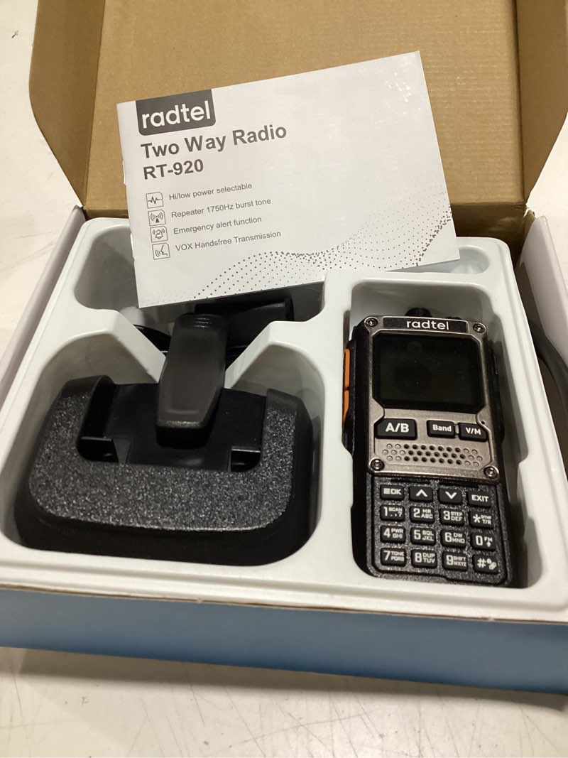 Condition photo showing Good Condition for Radtel RT-920 Walkie Talkie 8W Long Range Programmable Bluetooth Two-Way Handheld Radio, SW MW LW CB 27MHz -126dBm Receive SSB AM FM Noise-Reduction NOAA