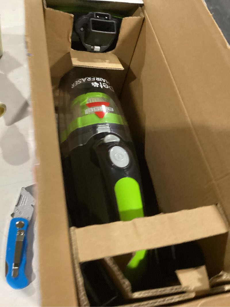 Condition photo showing Good Condition for Bissell Pet Hair Eraser Cordless Hand Vacuum, Home, Auto, and Pet Vacuum, Crevice Tool, Upholstery Tool, and Motorized Brush Included, 1782 Hand Vacuum Only