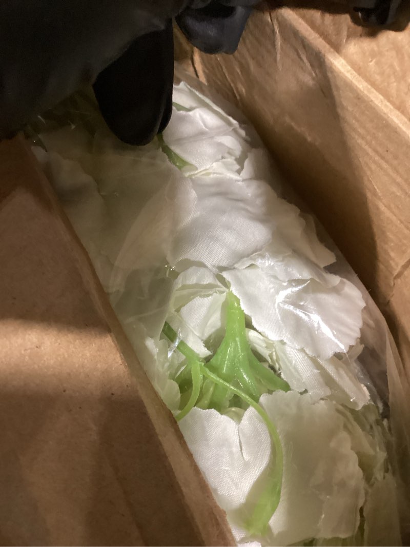 Condition photo showing New/Like New for unittype silk hydrangea artificial flowers heads with stems full hydrangea flowers for wedding centerpieces bouquets diy floral decorations for home indoor (white,300 pieces) white 300