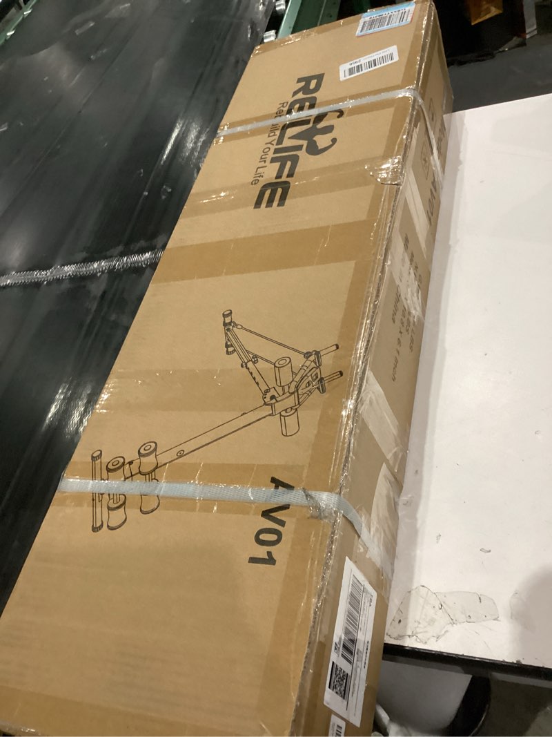 Condition photo showing As Is for RELIFE REBUILD YOUR LIFE AB Workout Machine Adjustable Ab Trainer Machine Foldable Ab Cruncher Strength Training Equipment for Home Gym, Full Body Workout Equipment 440 LBS Black