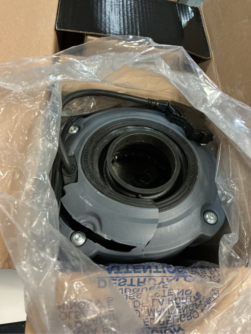 Condition photo showing As Is for insinkerator evolution cover control 3/4 hp garbage disposal, advanced series ez connect batch feed food waste disposer