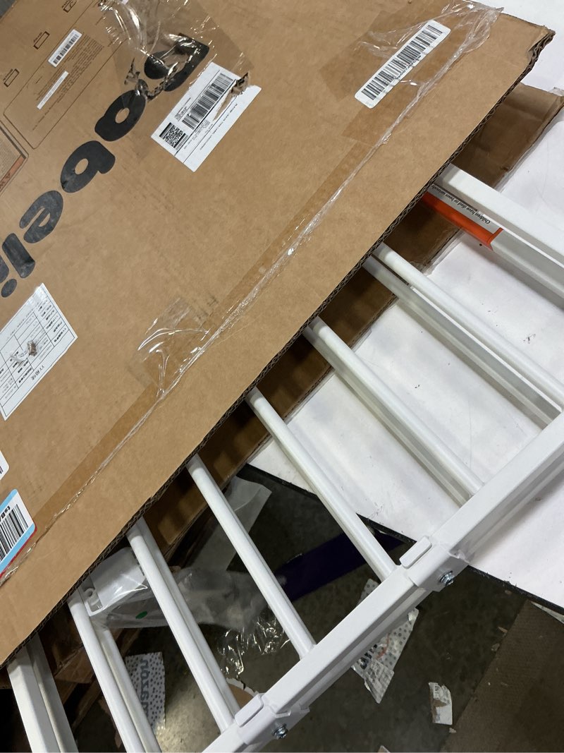 Condition photo showing Good Condition for babelio baby gate for stairs, kitchen & doorways, no bottom bar| easy installation| one-handed operation| auto-close| hardware mount (drill needed) safety dog gate (white - b17, 24-39" w, 28" h) white - b17 28" h, 24-39" w-compact