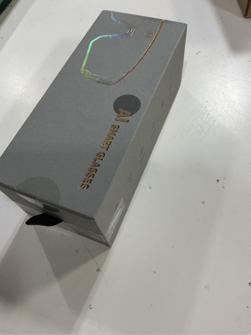 Condition photo showing New/Like New for v06 smart glasses for men, sport ai camera with eis+gyro stabilization, polarized lenses for cycling, dual-mic noise cancelling, ip66 weatherproof, 4gb ram, ai glasses with chat gpt arctic crimson ice