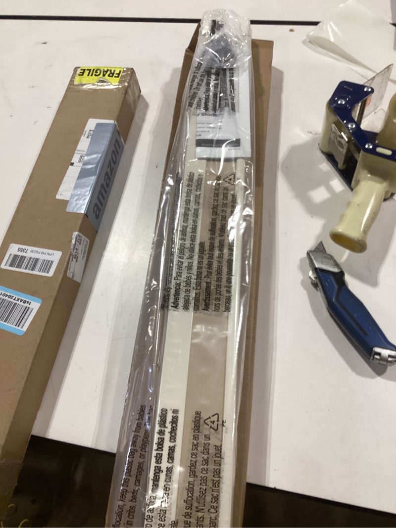Condition photo showing Good Condition for lazblinds cordless cellular shades, light filtering honeycomb shades for home, thermal insulation noise reduction blinds for windows, 28'' w x 64'' h, cream light filtering-cream 28'' w x 64'' h