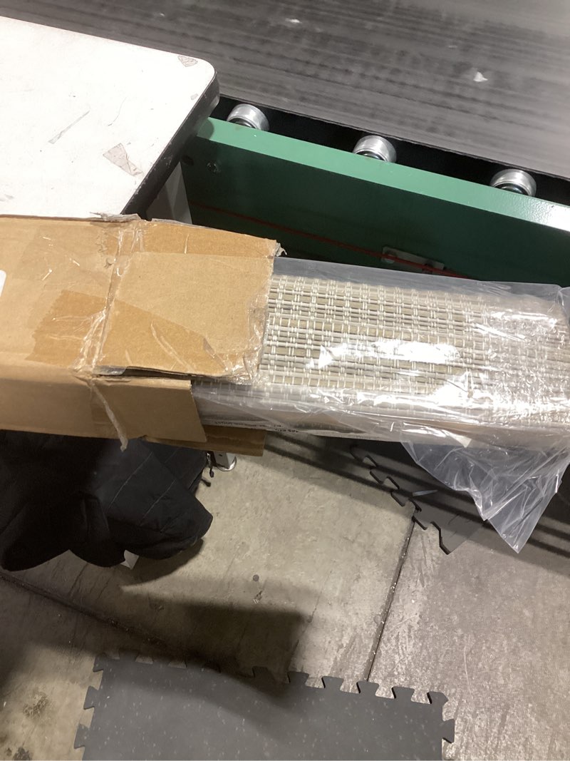 Condition photo showing Good Condition for LazBlinds Cordless Bamboo Roman Shades for Windows, Light Filtering Natural Bamboo Blinds, Easy Lift