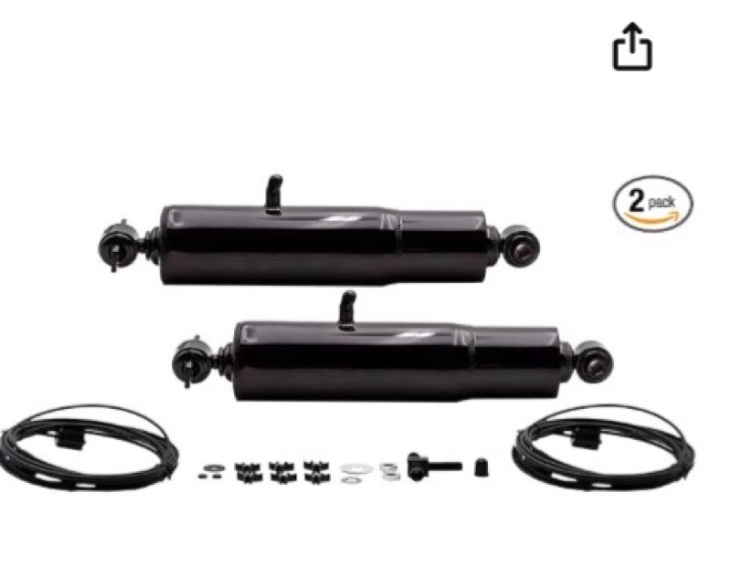 Gabriel 49231 HiJackers Rear Adjustable Air Shock Absorbers for Chevrolet Tahoe, Express, C1500, C2500, 1500, 2500, 3500, K1500, K2500; GMC Savana, Yukon; Cadillac Escalade (Missing pieces)