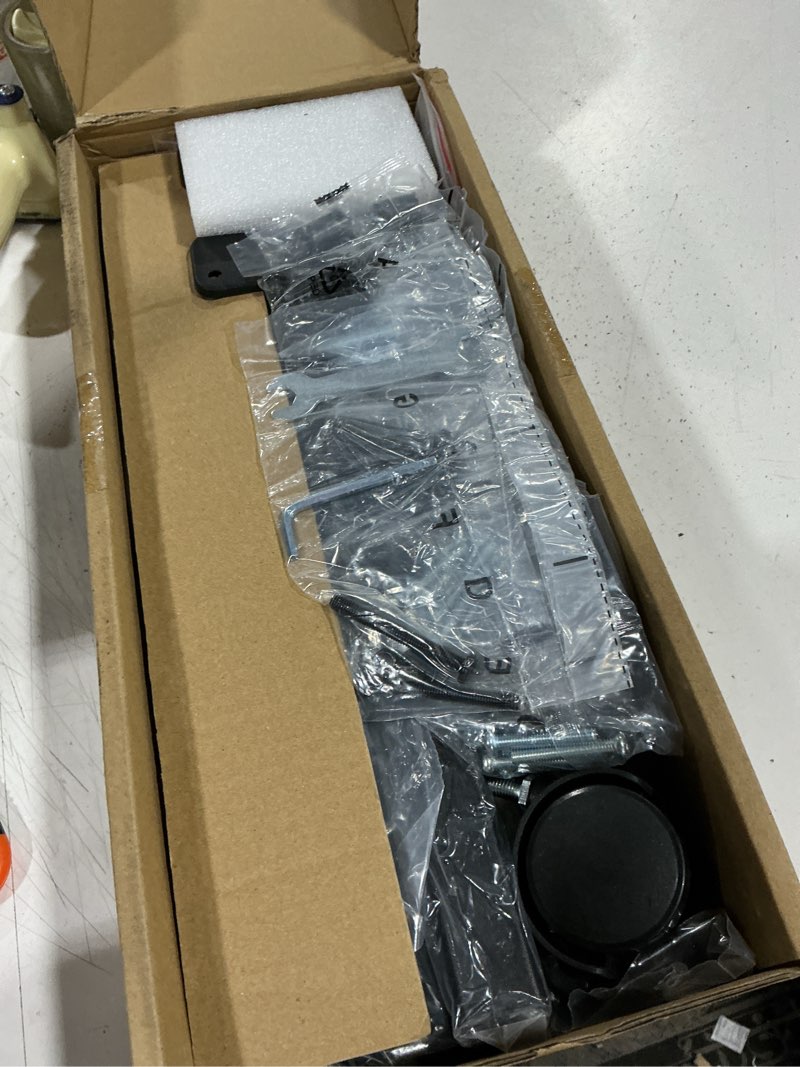 Condition photo showing Good Condition for tvon tv floor stand for 13-50 inch lcd led flat/curved panel screen tvs up to 44 lbs, height adjustable tv stand mount with vesa 200x200, portable tv stand for bedroom, dorm room, office black 13-50 inch tvs, 44 lbs capacity