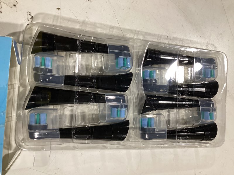 Condition photo showing New/Like New for 6 Pack Replacement Heads Compatible with Oral B IO 2/3/4/5/6/7/8/9/10/Deep Clean Series Electric Toothbrush, Brush Heads Refill Compatible with Oral B IO for Teeth and Gums Care (Black) Black 6 Count (Pack of 1)