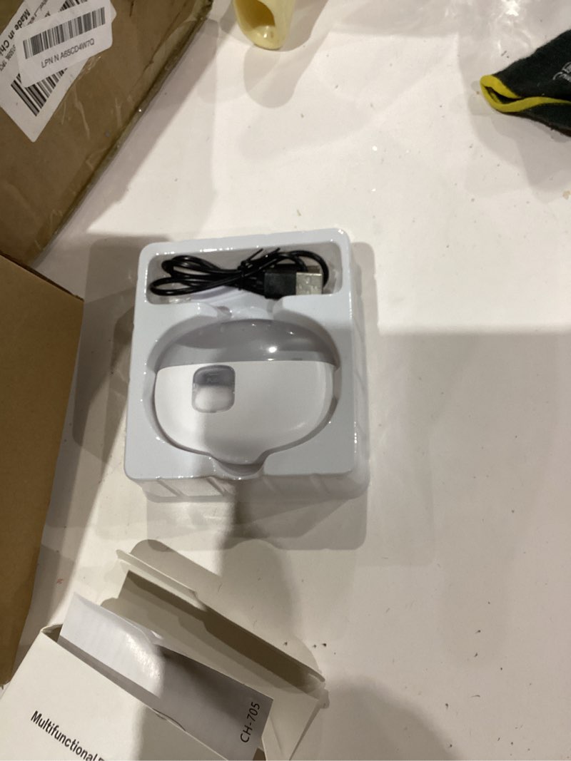 Condition photo showing Good Condition for 2026 Upgraded 3-in-1 Electric Nail Clipper & Polisher, Automatic Nail Trimmer with Light and Nail Scraps Storage, 2-Speed, USB Rechargeable, Safe for Seniors Adults (White)