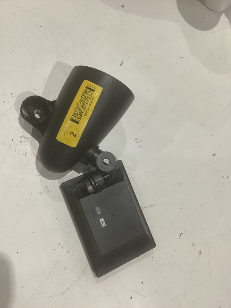 Condition photo showing As Is for incomplet )))portfolio 20 -lumens black solar led flood light