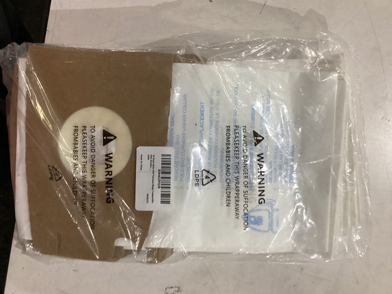 Condition photo showing New/Like New for 10 pack style mm vacuum bags compatible with eureka style mm eureka mighty mite 3670 and 3680 series canister vacuums, replaces part # 60295, 60295a, 60295b 60295c, 60296 & 60297a style mm - 10pack