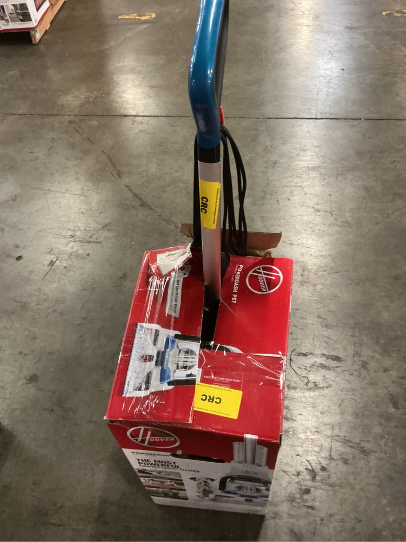 Condition photo showing As Is for hoover powerdash pet carpet cleaner