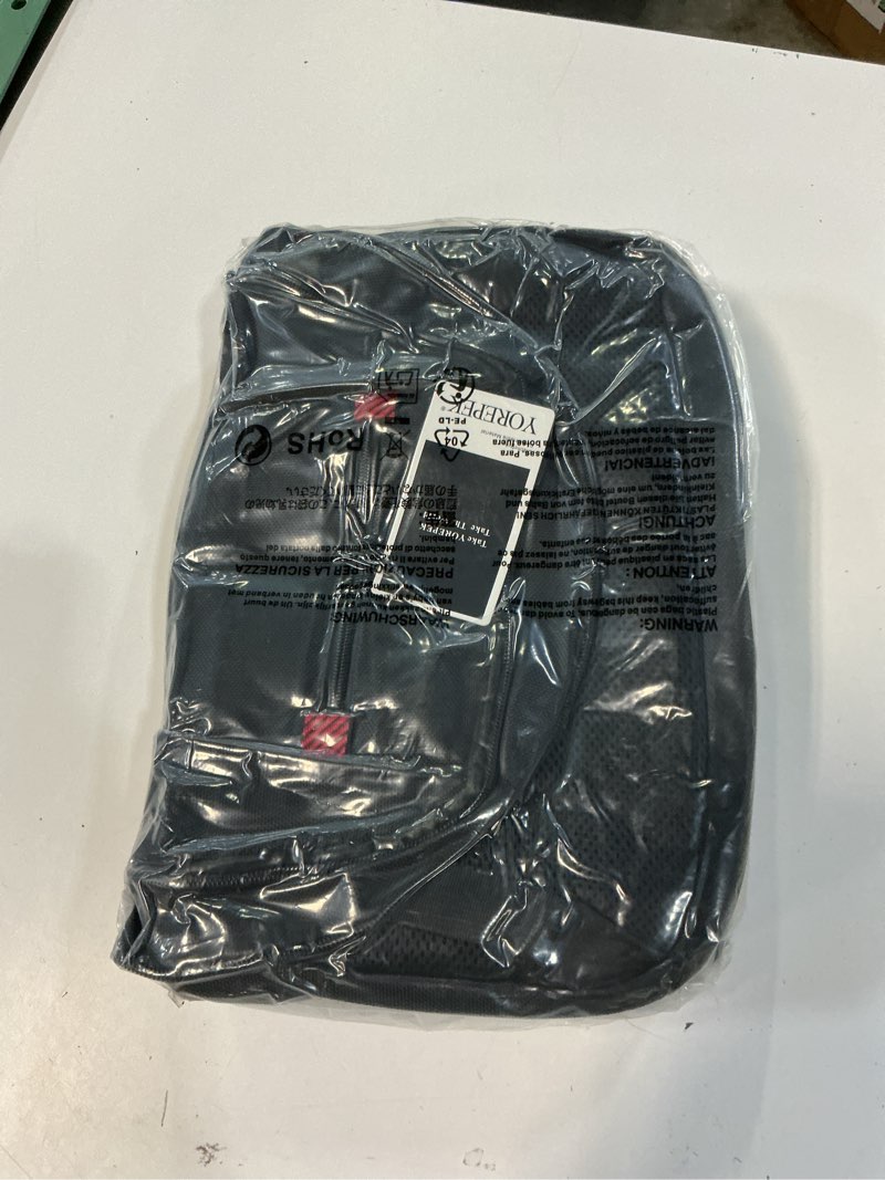 Condition photo showing New/Like New for yorepek large laptop backpack for men, heavy duty travel backpack carry on flight approved, 17 inch college work bookbag, water resistant business backpack for men women, mochilas para hombres 17 inch black