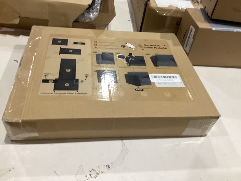 Condition photo showing New/Like New for Couch Protector from Cat Claws - Cat Scratch Sofa Protector Universal Fit on Both Arm Sides with Black Sisal Pad for Leather and Fabric Sofa,27.5 * 19.7 inch Expanded Coverage Sisal Area(Black)