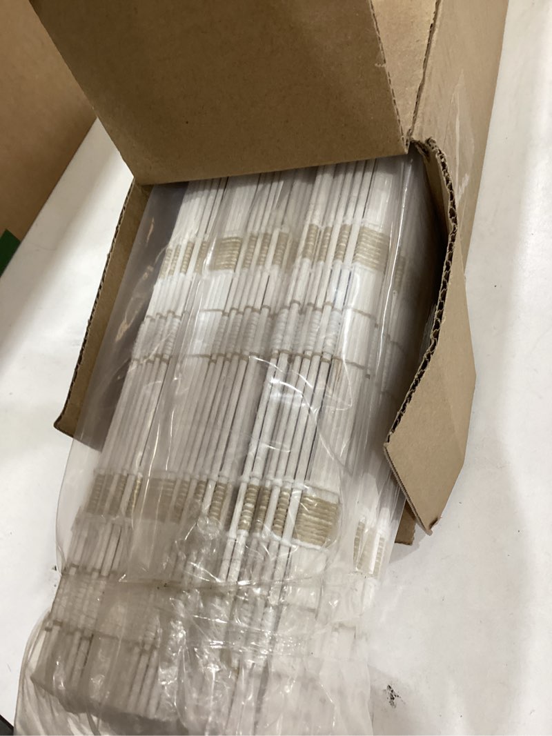 Condition photo showing New/Like New for lazblinds no tools no drill cordless bamboo roman shades, light filtering window treatment, roll up bamboo blinds for window 25'' w x 64'' h, whitewash b whitewash b 25'' w x 64'' h