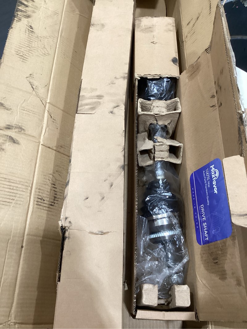 Condition photo showing As Is for maxfavor cv axle shaft assembly front left right side compatible with nissan altima base sl s rogue s sl sv 2.5l 2007-2013