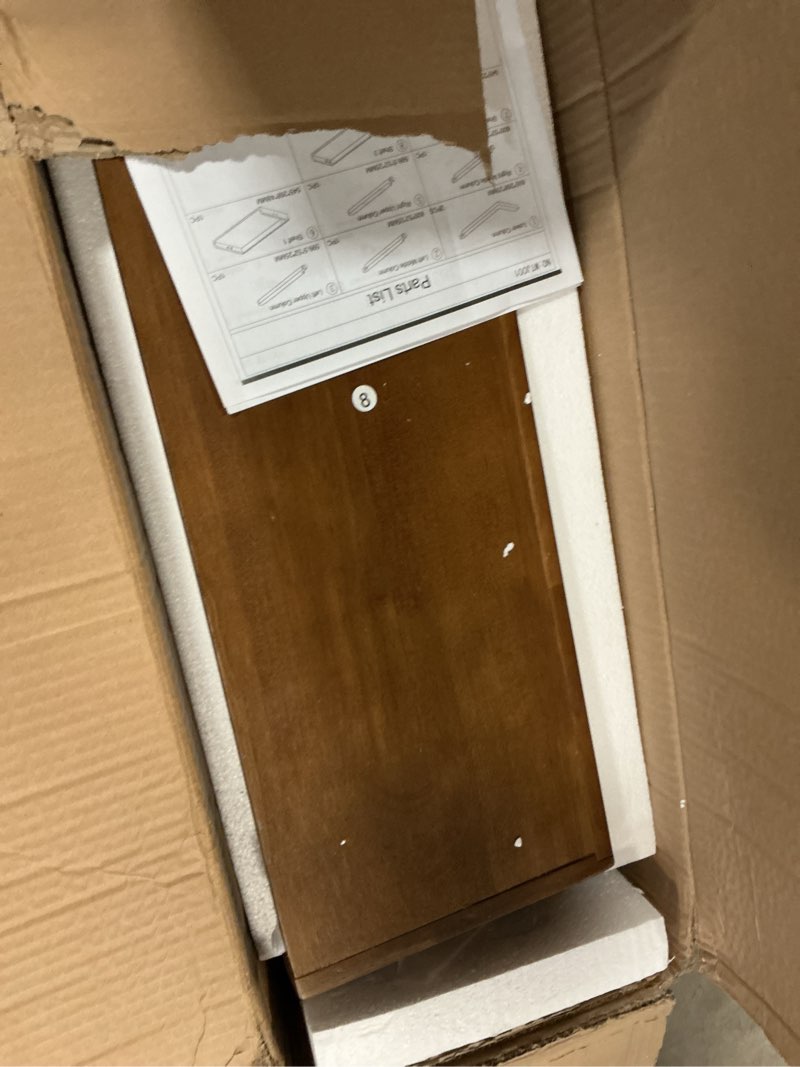 Condition photo showing As Is for Over The Toilet Storage Shelf Wood, 3-Tier Above Toilet Organizer Rack, Freestanding Above Toilet Shelf for Bathroom, Laundry, Space Saver, Natural Color.