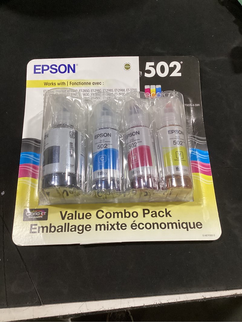 Condition photo showing New/Like New for ecotank t502 ink bottles