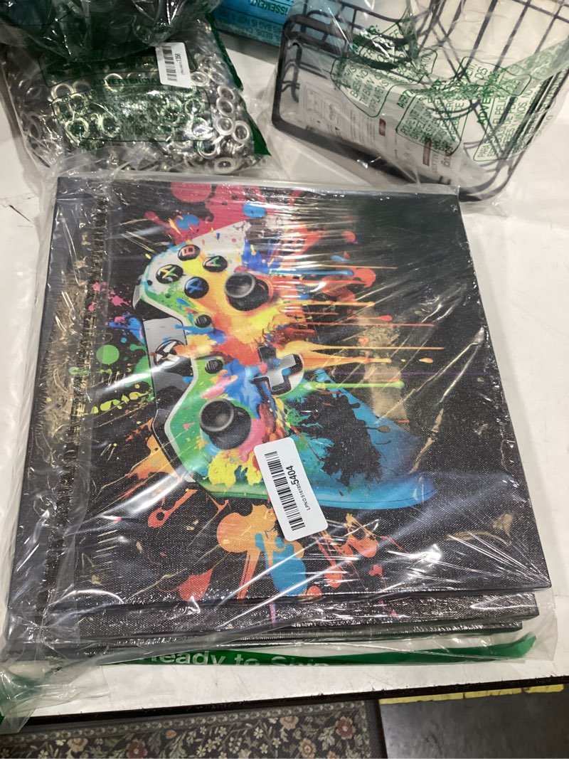 Condition photo showing Good Condition for gamer room decor for boys - game wall art graffiti gamepad earphone canvas print pictures cool video gaming poster street pop men cave teen bedroom dorm playroom home artwork framed 12"x12"x4 panels 12"l x 12"w game