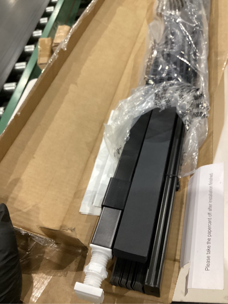 Condition photo showing Good Condition for lazblinds no tools no drill cordless 1" vinyl mini blinds, 100% blackout blinds for indoor windows, room darkening privacy window blinds and shades for interior, 30 1/2" w x 64" h, black black 30.5" w x 64" h