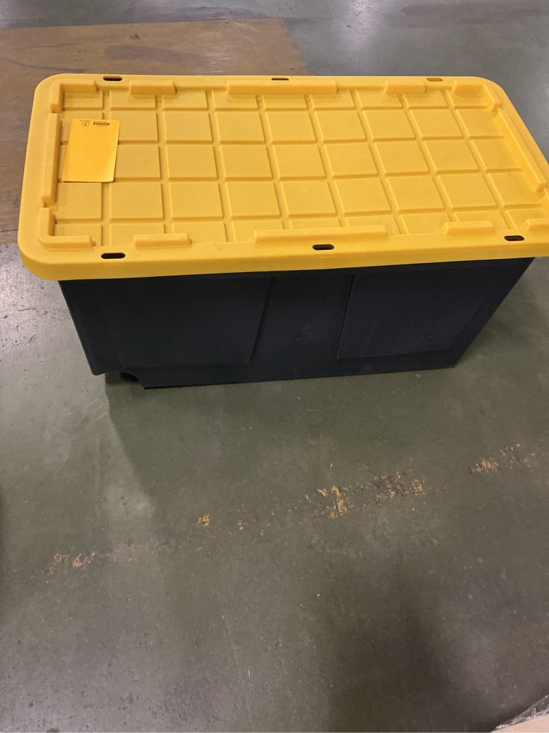 Condition photo showing As Is for Project Commander X-large 75-Gallons (300-Quart) Black and Yellow Heavy Duty