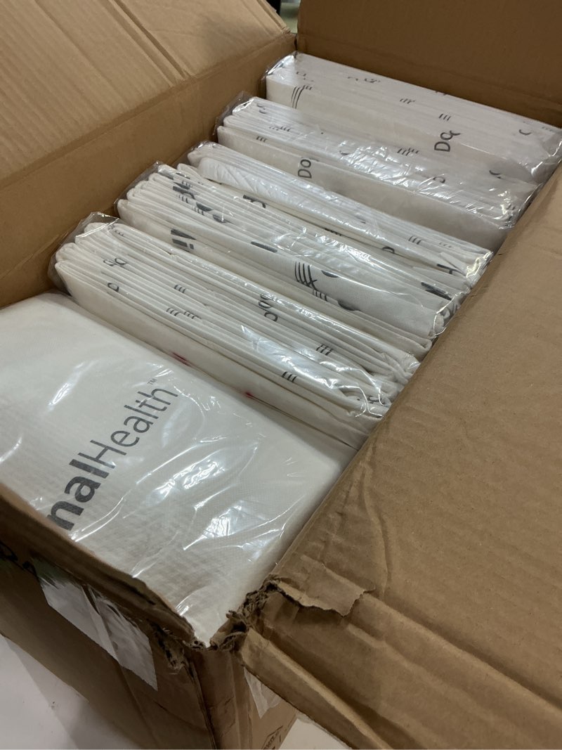 Condition photo showing New/Like New for cardinal health uppmx2436 premium under pad - wings maximum absorbency - white - 24 x 36 in - strong, breathable back-sheet technology - air-permeable - soft top sheet - 1 case of 70 each 24 in x 36 in case of 70
