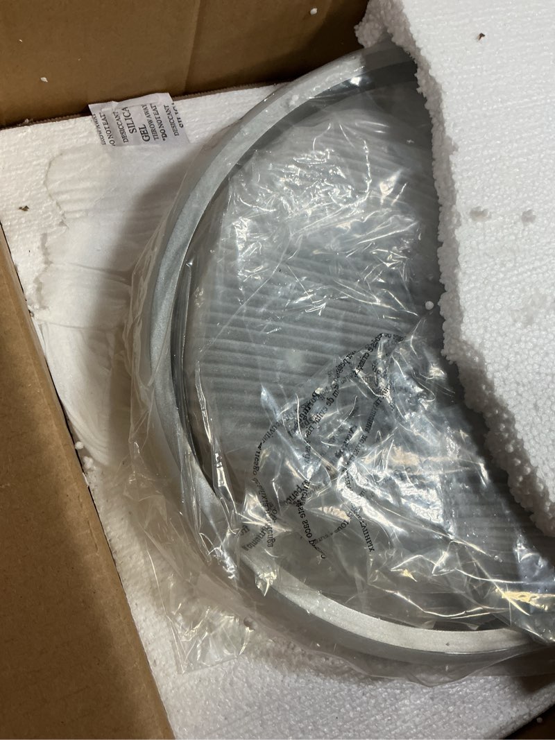 Condition photo showing Good Condition for Modern Led Pendant Light, Dimmable Silver LED Chandelier for Dining Room Light Fixture Over Table Modern Kitchen Island Lighting, Height Adjustable Ceiling Light