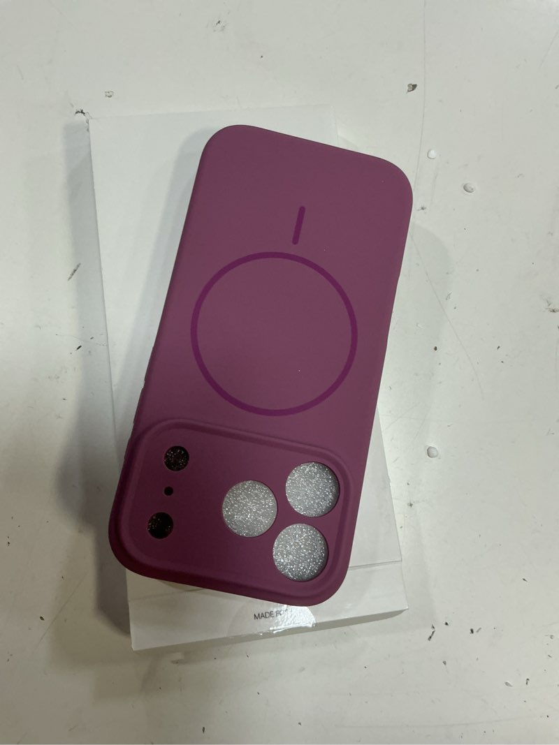 Condition photo showing Good Condition for miracase magnetic for iphone 17 pro case, compatible with magsafe, integrated silicone camera control cover, 3.0mm thicken shockproof drop protection phone case for 17 pro,blackcurrant blackcurrant iphone 17 pro