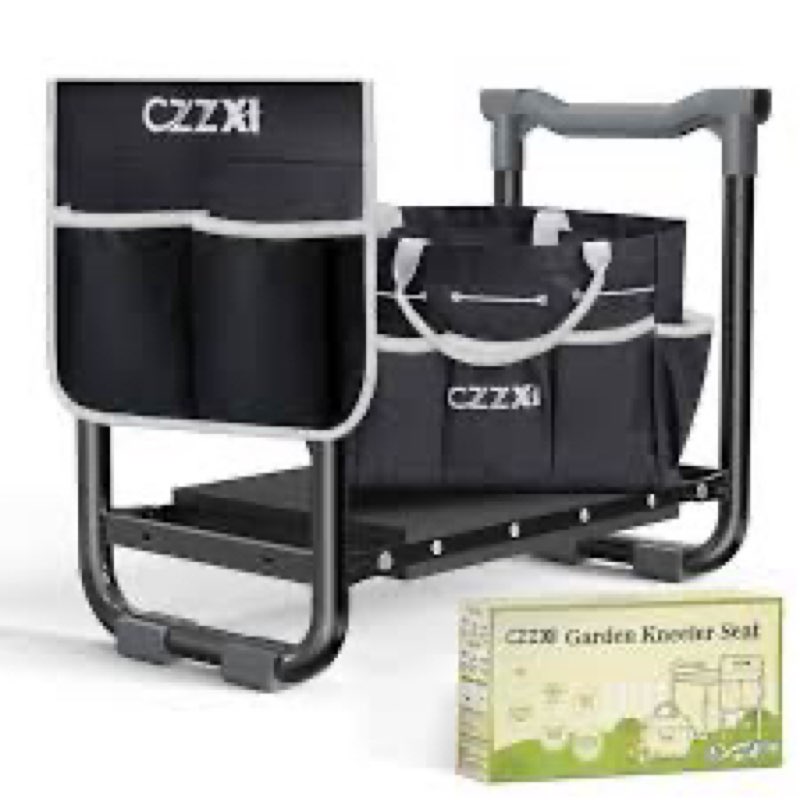 CZZXI Garden Kneeler and Seat, Wider and Thicker Kneeling Pad Heavy Duty Gardening Stool with Garden