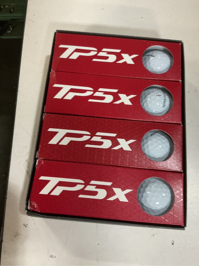 Condition photo showing New/Like New for taylormade golf tp5 one dozen white one dozen tp5x previous season